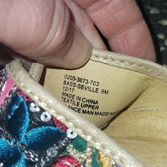 G.H. Bass & Co sequin platform sandals - Picture 7 of 9